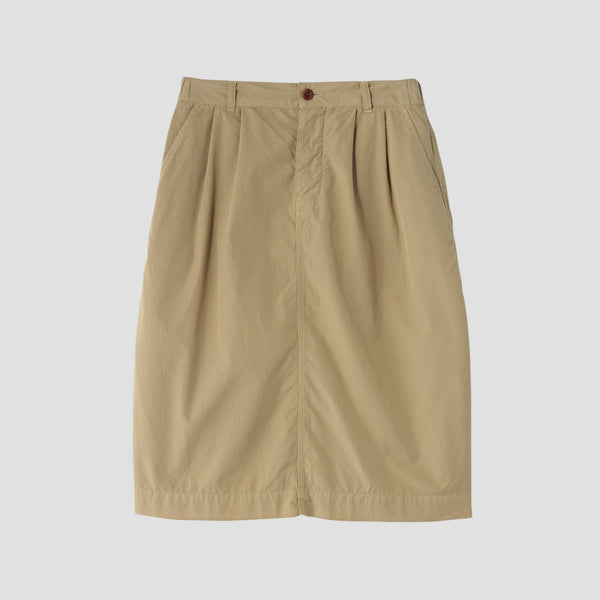 COMPACT TOUGH COTTON POPLIN SKIRT