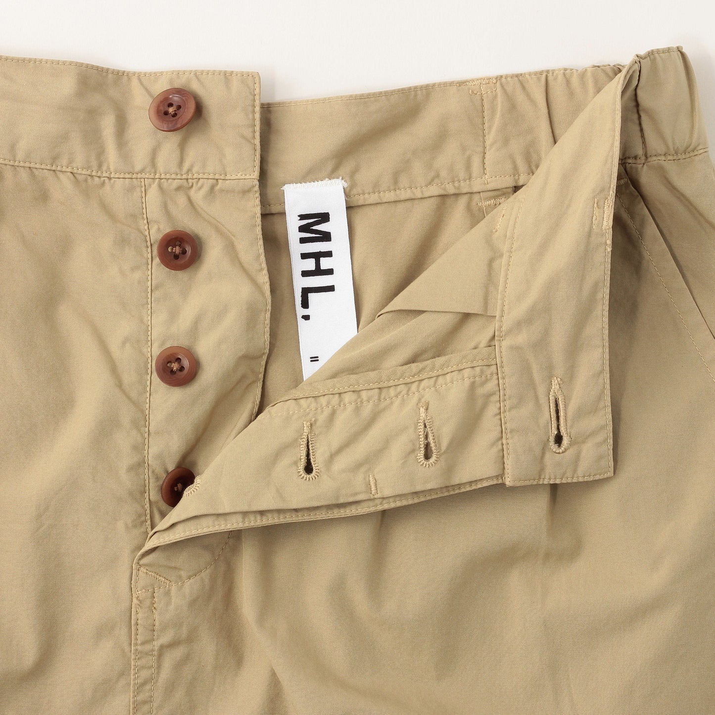 COMPACT TOUGH COTTON POPLIN SKIRT