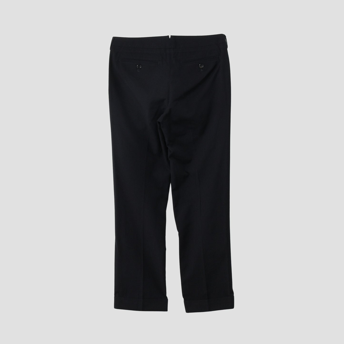 WOOL COTTON GABARDINE TROUSERS