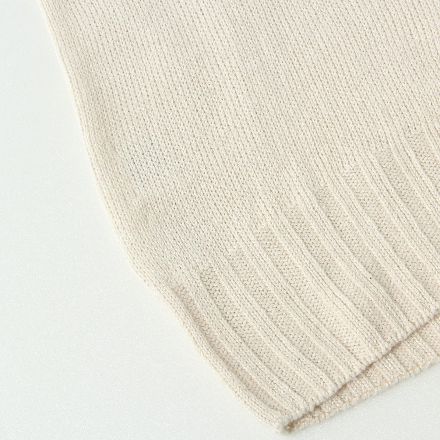 LINEN COTTON WIDE ROLL NECK KNIT