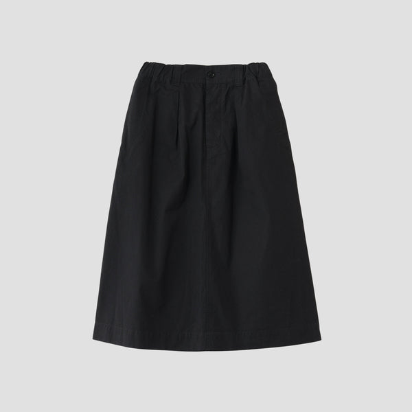 FINE COMPACT COTTON POPLIN SKIRT