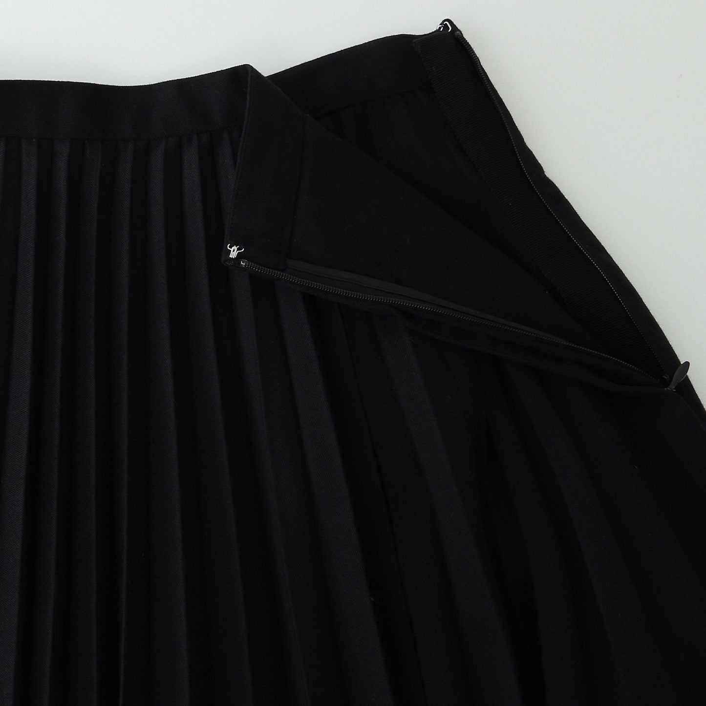WOOL COTTON GABARDINE SKIRT