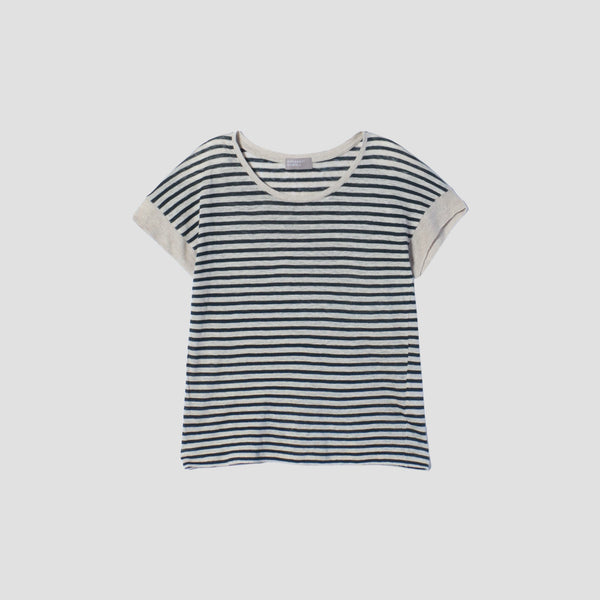 LINEN STRIPE JERSEY