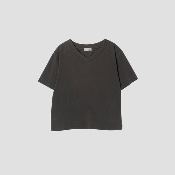 COTTON V NECK T SHIRT JERSEY