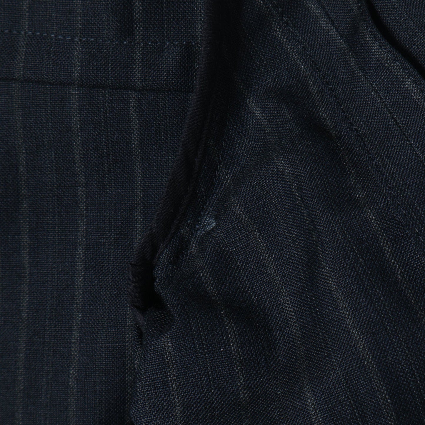 CHALK STRIPE LINEN WOOL JACKET