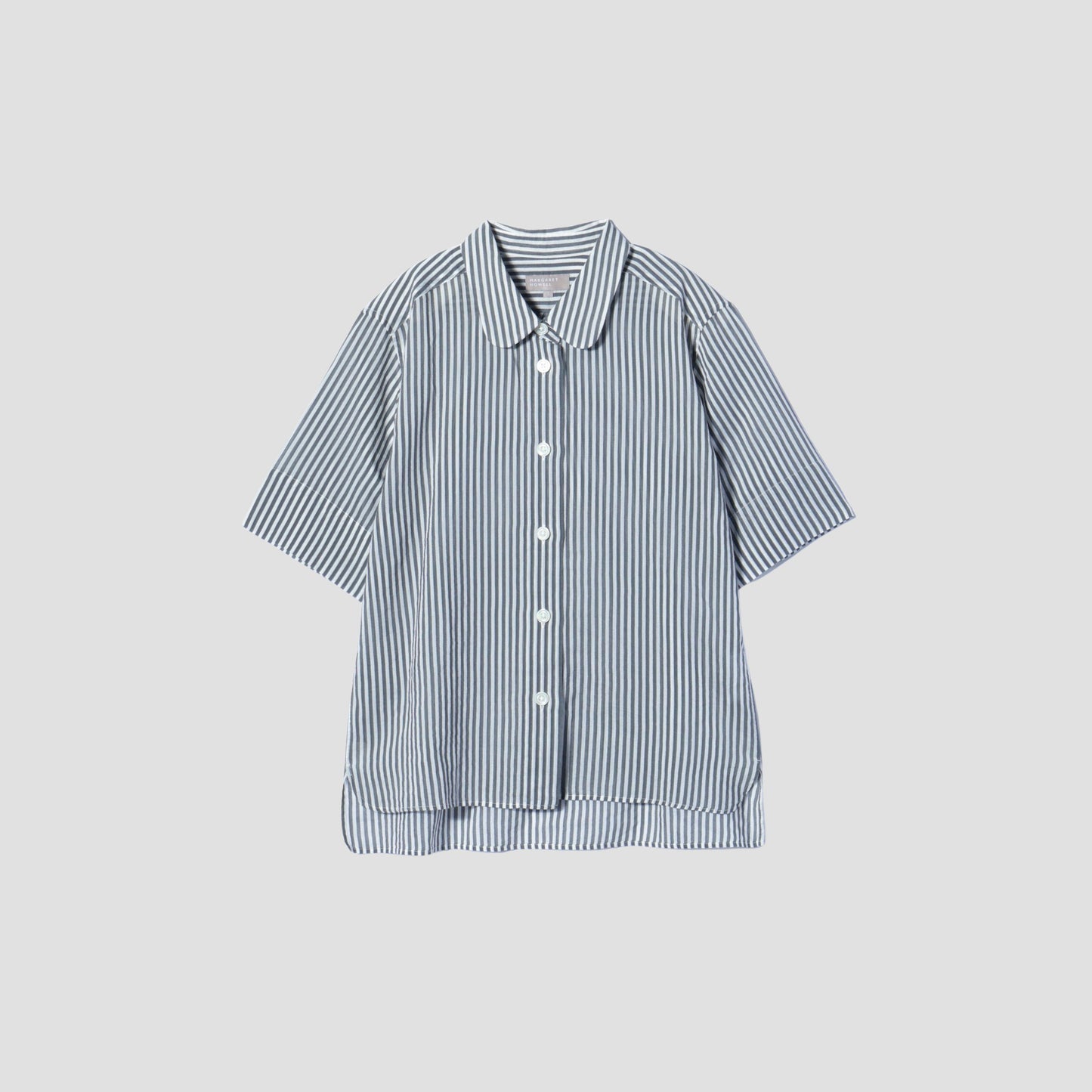 BOLD STRIPE COTTON SILK SHIRT
