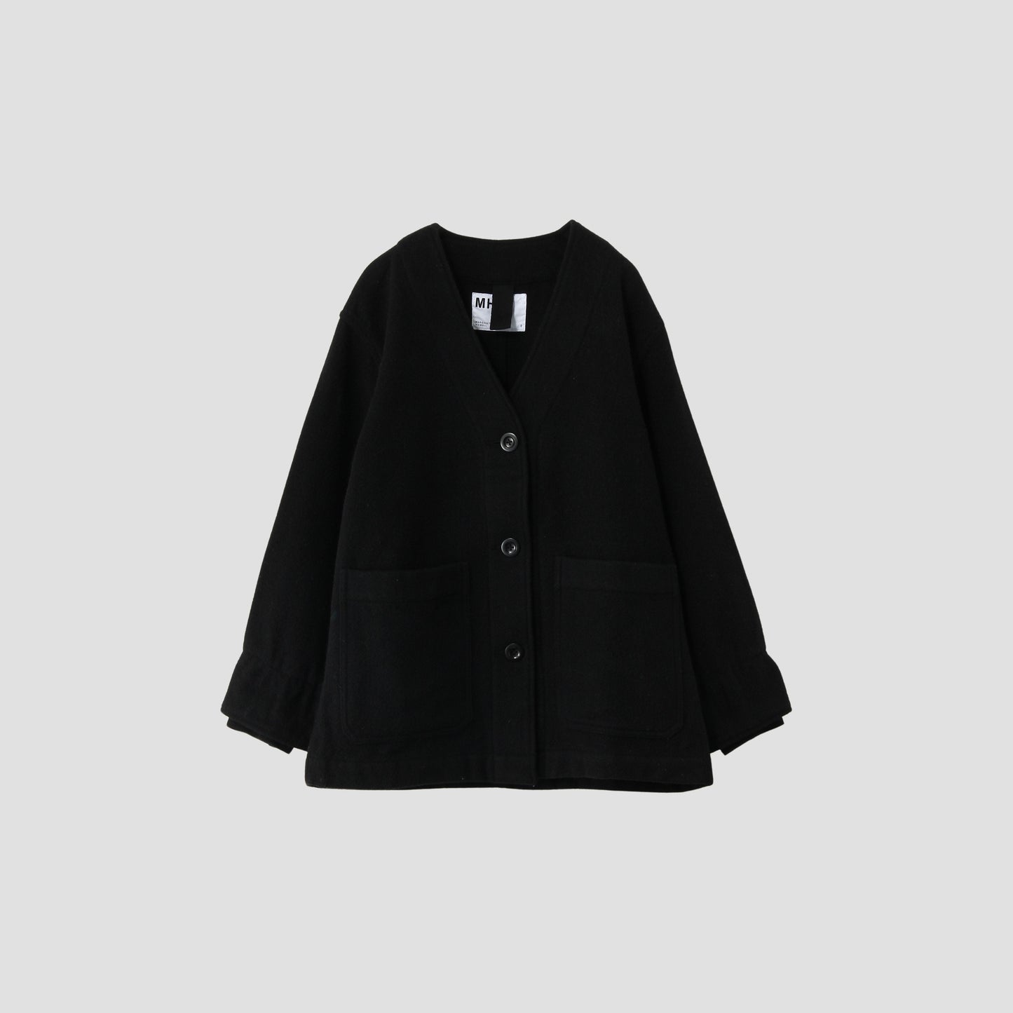 FELTED WOOL TWILL BLOUSON