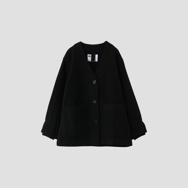 FELTED WOOL TWILL BLOUSON