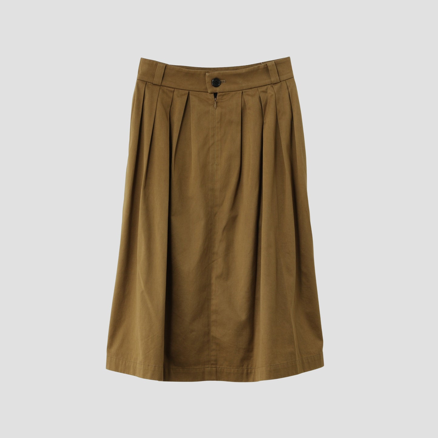 WASHED COTTON SATEEN SKIRT
