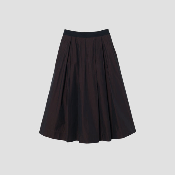 FINE COTTON CHAMBRAY  SKIRT