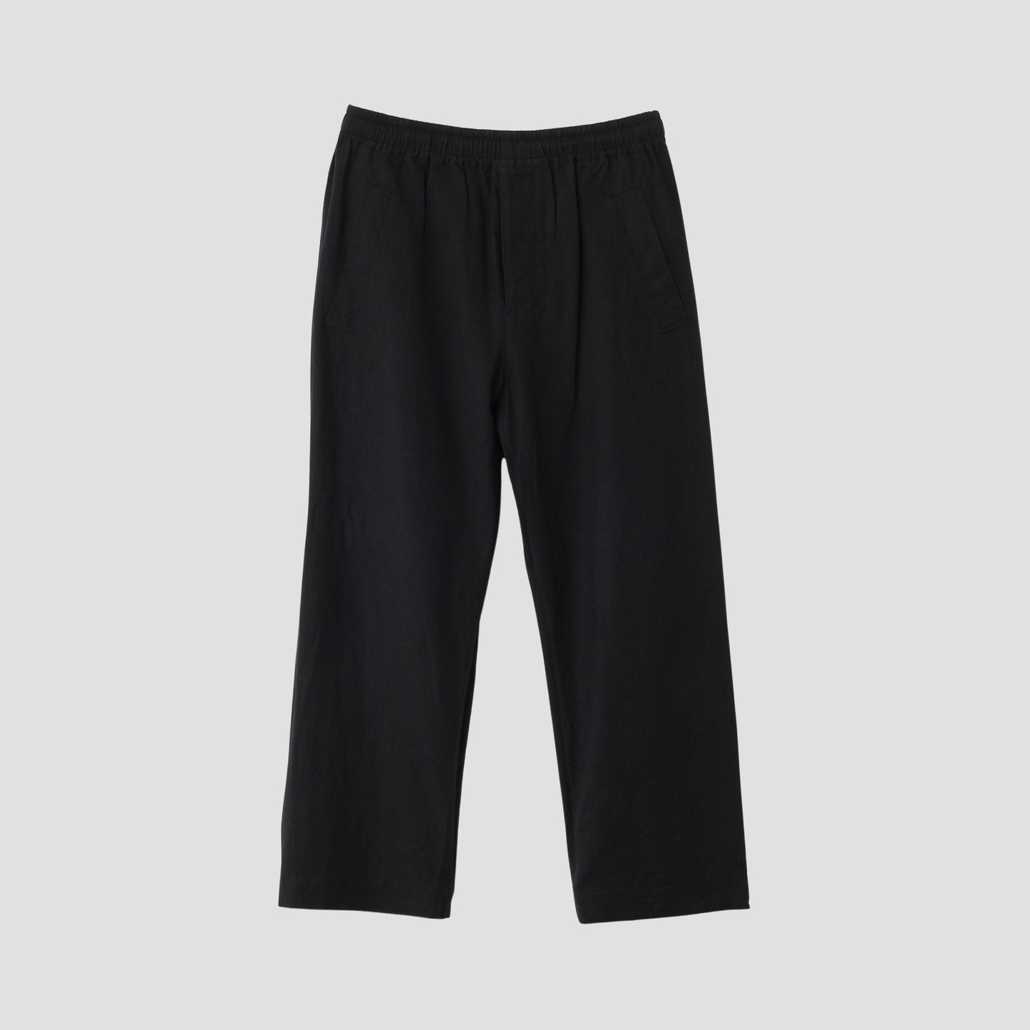 LINEN COTTON TWILL TROUSERS