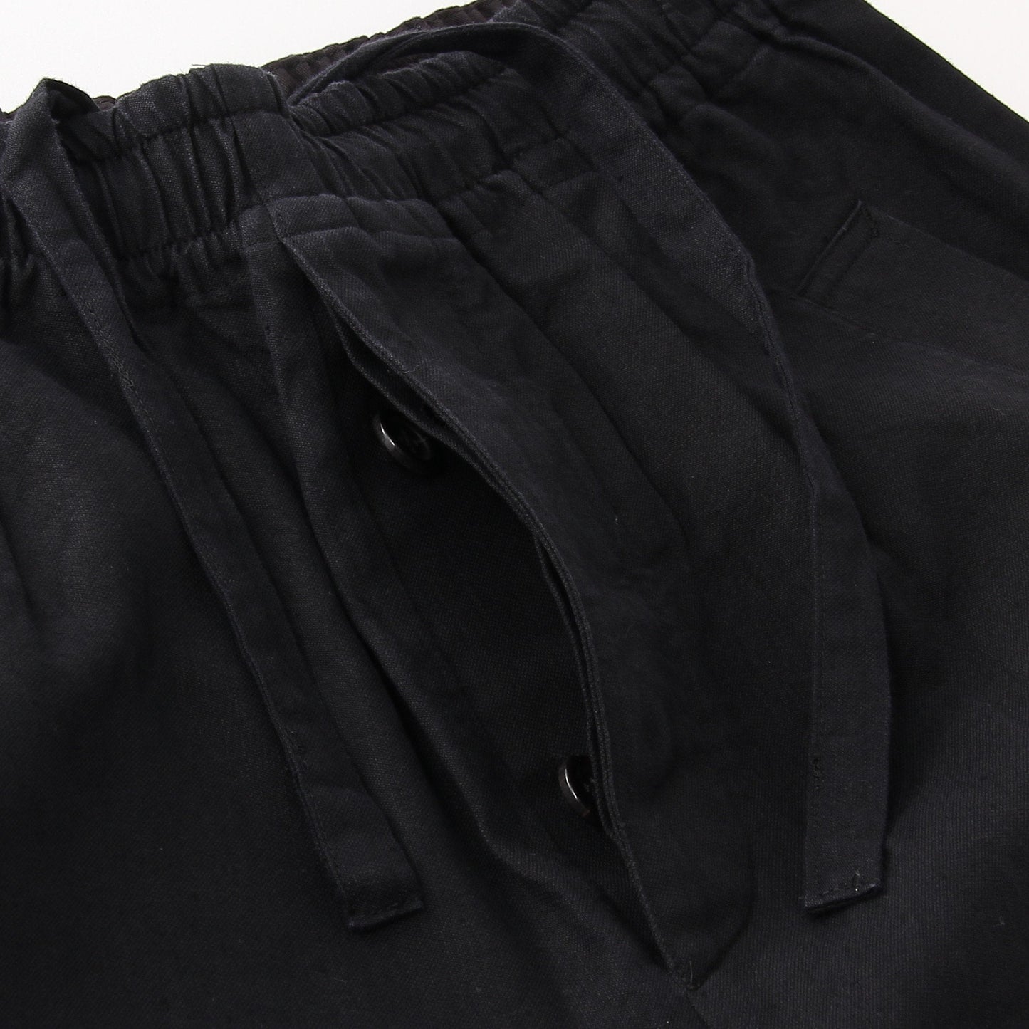 LINEN COTTON TWILL TROUSERS