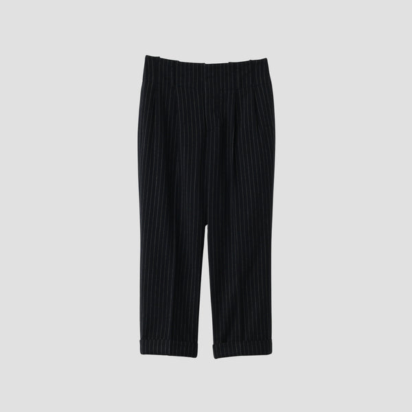 BROKEN STRIPE WOOL TROUSERS