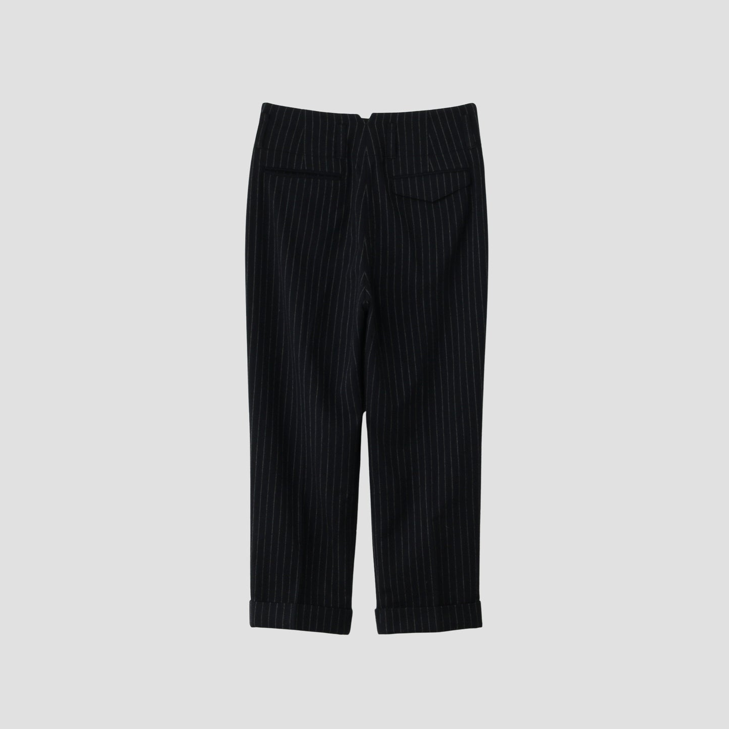 BROKEN STRIPE WOOL TROUSERS