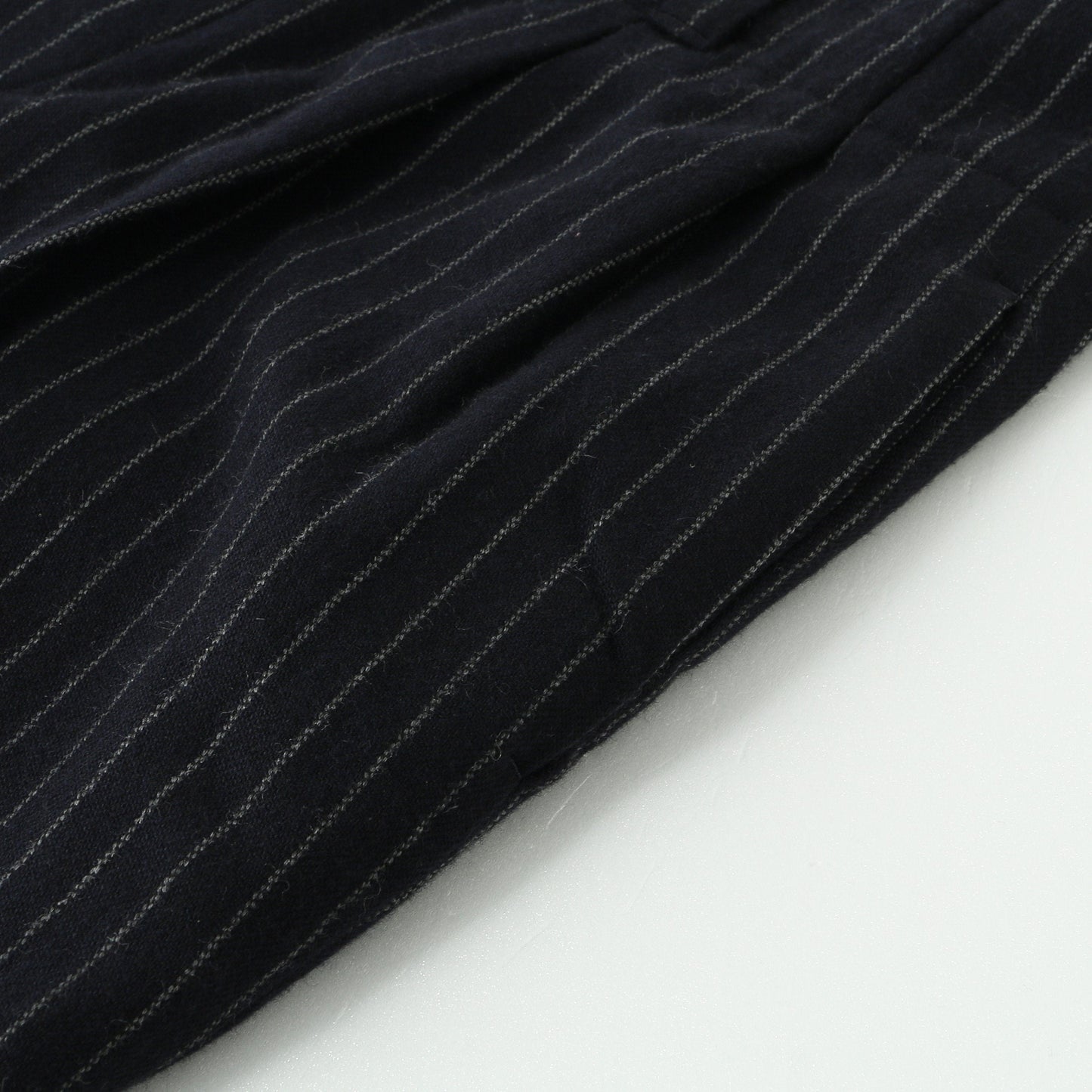 BROKEN STRIPE WOOL TROUSERS