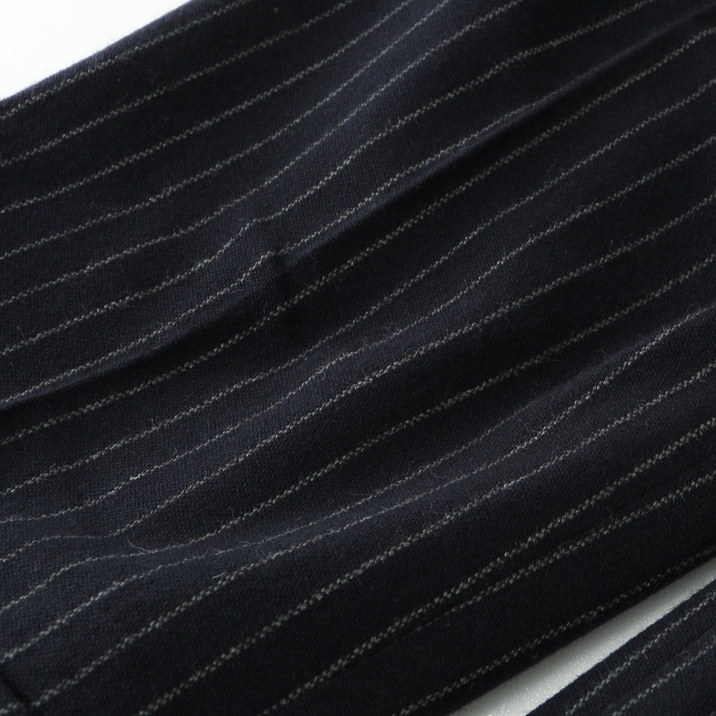 BROKEN STRIPE WOOL TROUSERS