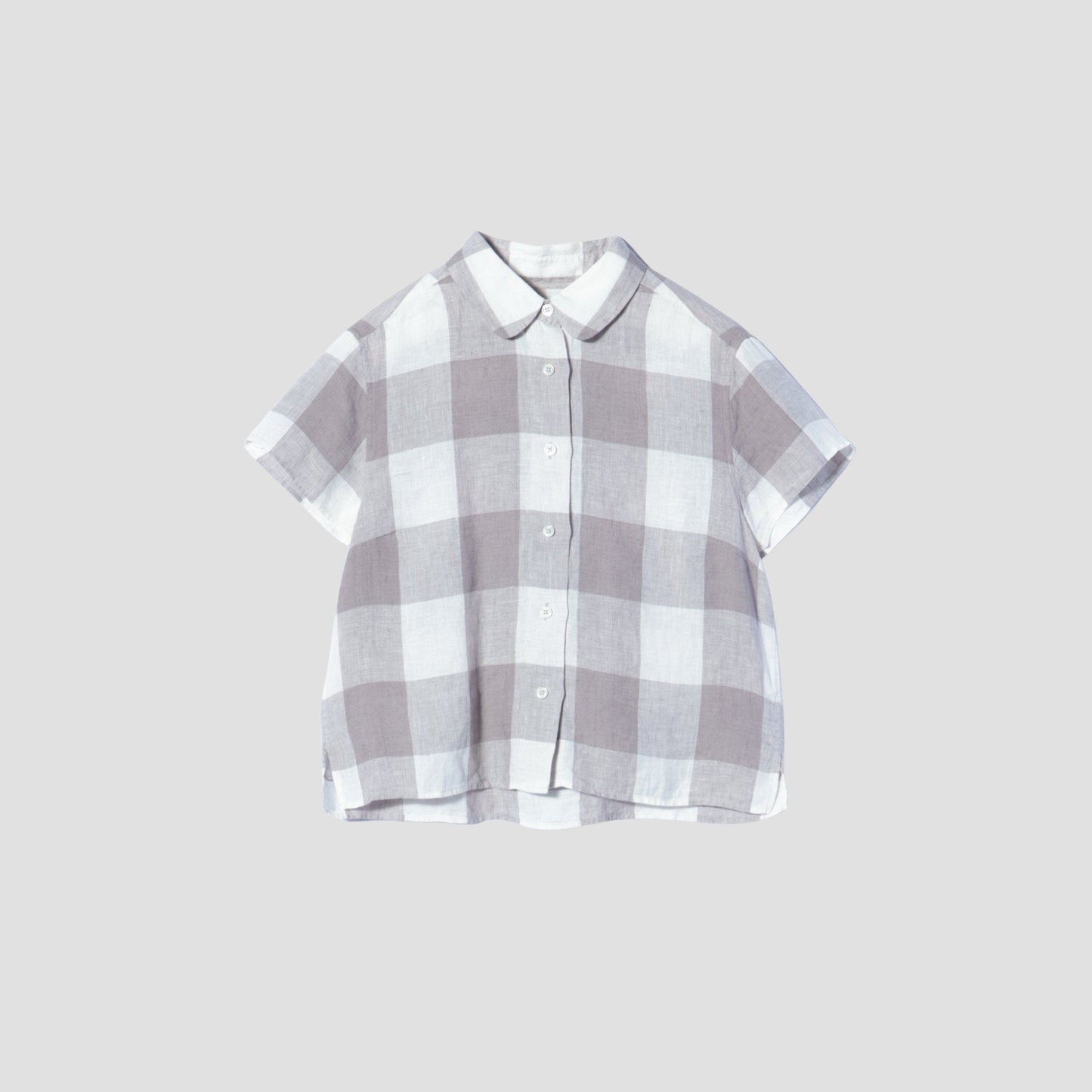 LARGE CHECK LINEN SHIRT