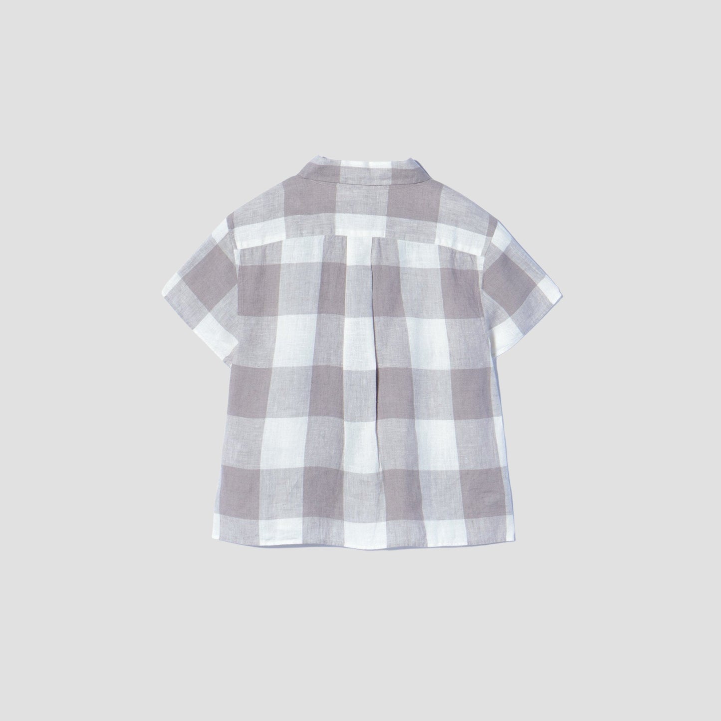 LARGE CHECK LINEN SHIRT