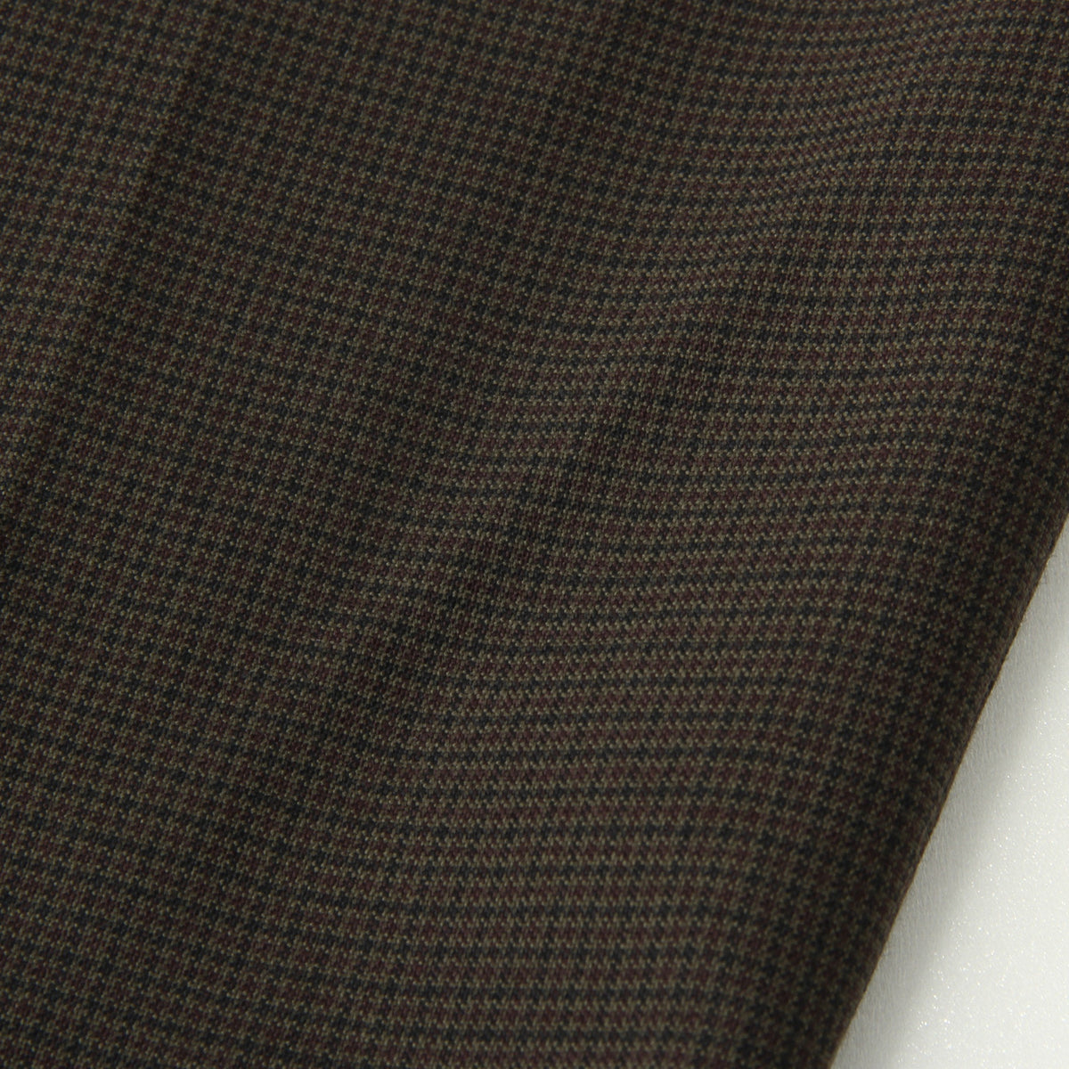 FINE CHECK WOOL TROUSERS