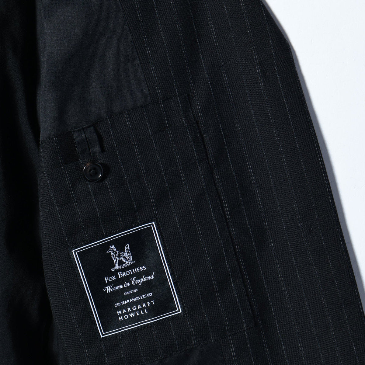 STRIPE WOOL PLAINWEAVE JACKET