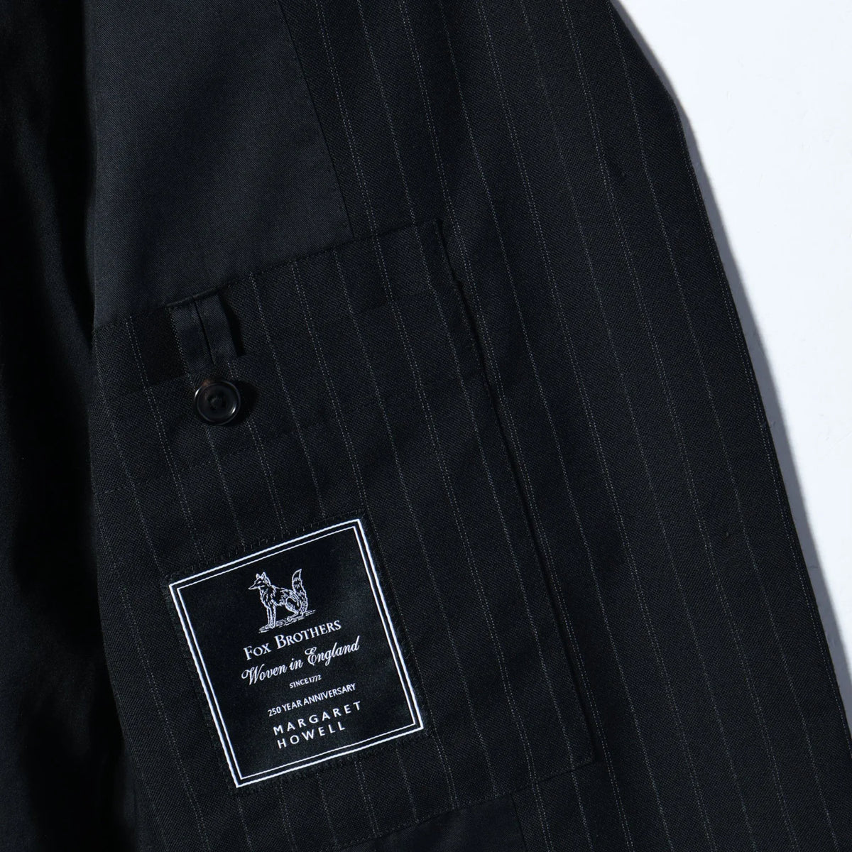 STRIPE WOOL PLAINWEAVE JACKET