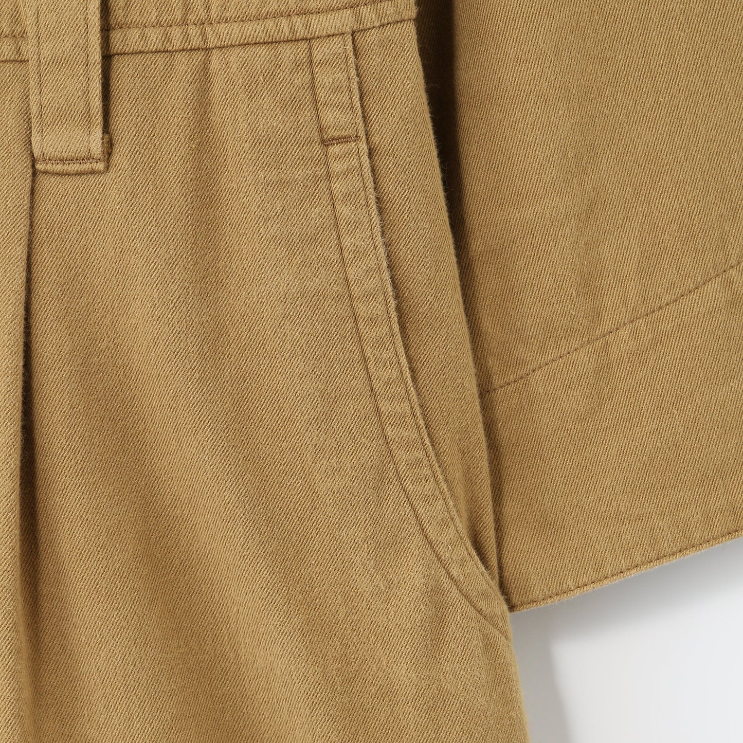 TWISTED YARN COTTON TWILL DRESS