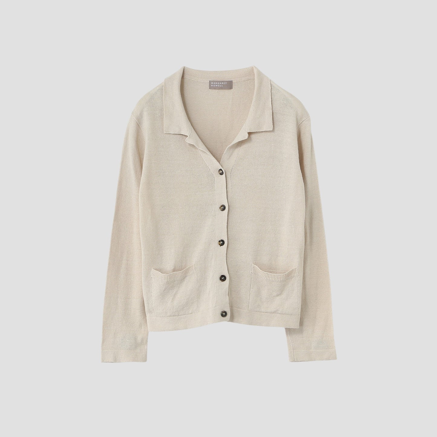TWISTED LINEN COTTON CARDIGAN KNIT