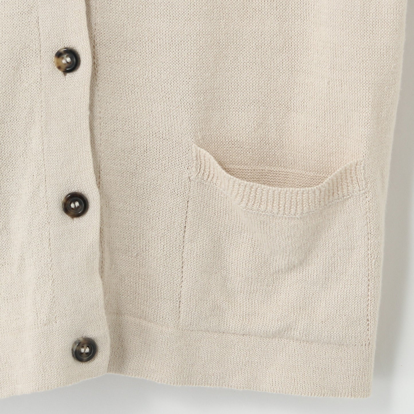TWISTED LINEN COTTON CARDIGAN KNIT