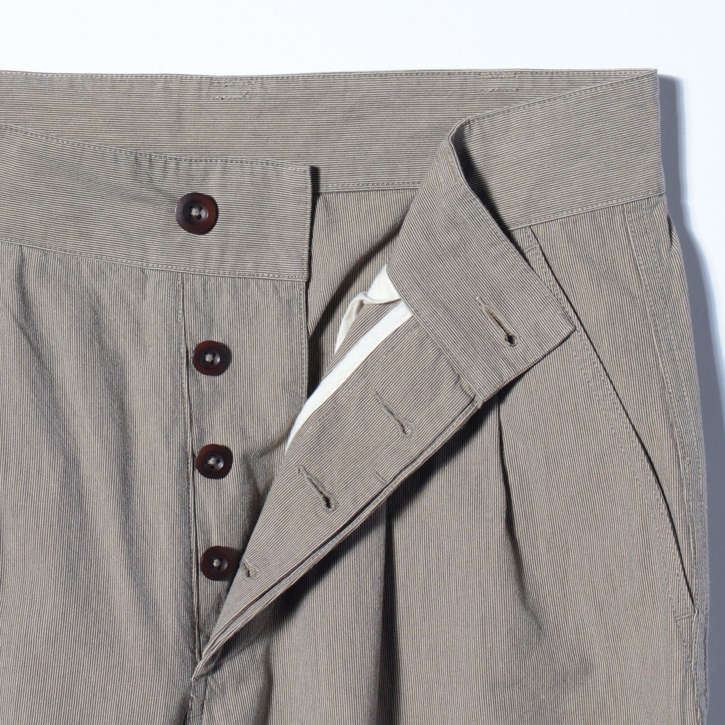 TINY STRIPE COTTON TROUSERS