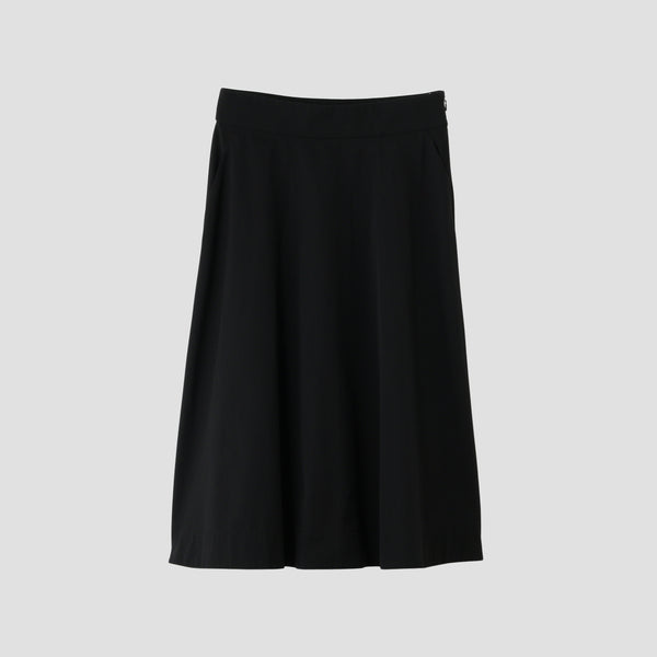 FINE WOOL COTTON TWILL SKIRT