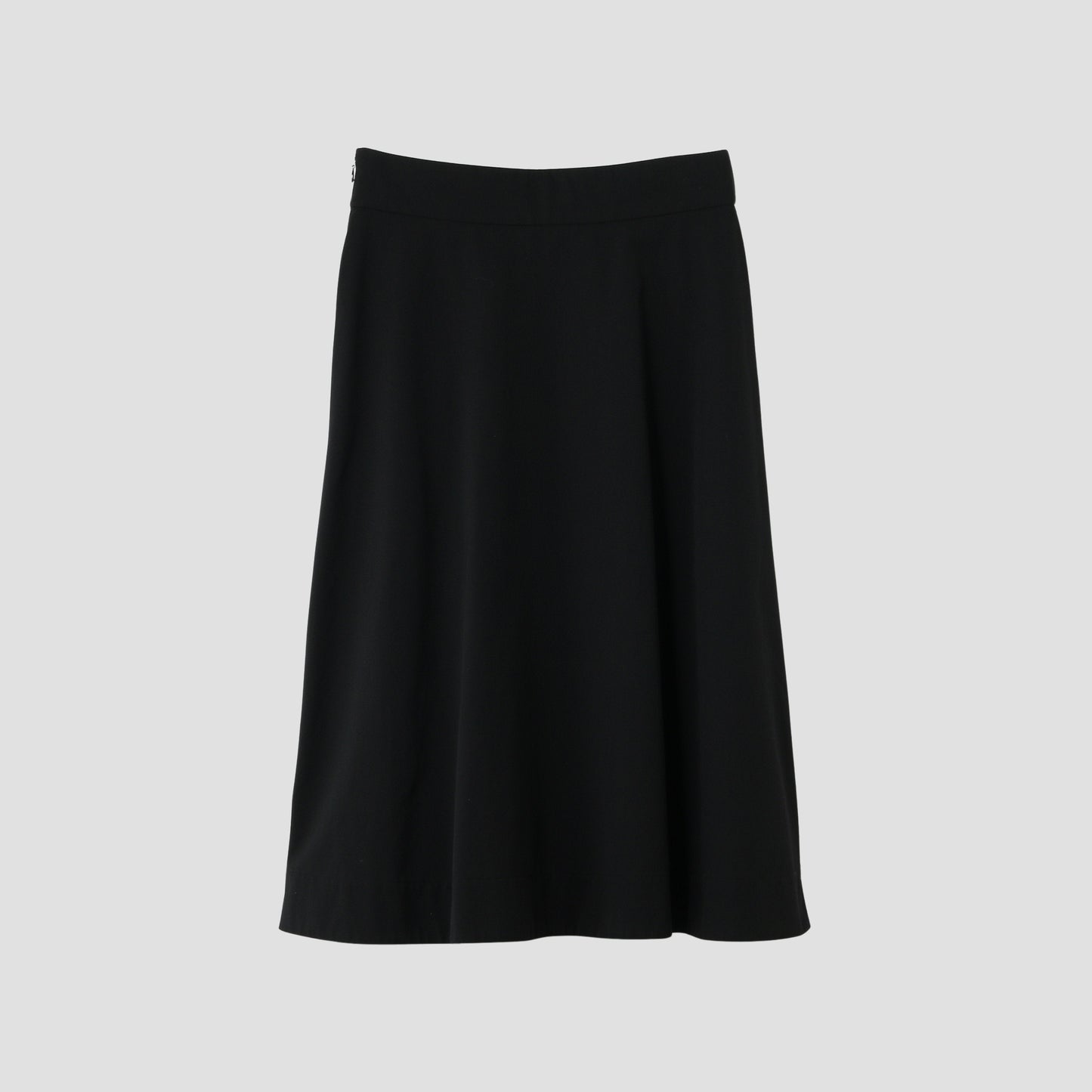 FINE WOOL COTTON TWILL SKIRT