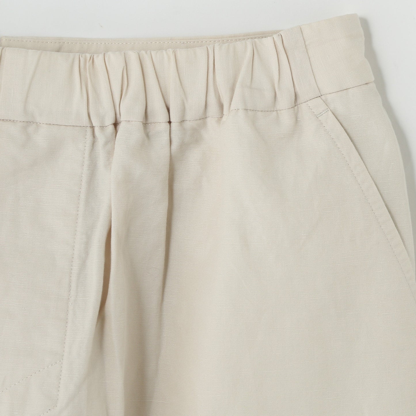 PLAIN WEAVE COTTON LINEN SKIRT