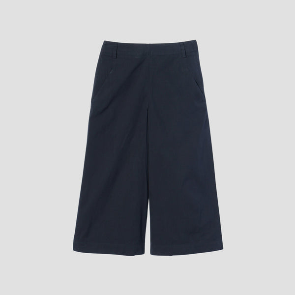 COTTON SILK POPLIN TROUSERS