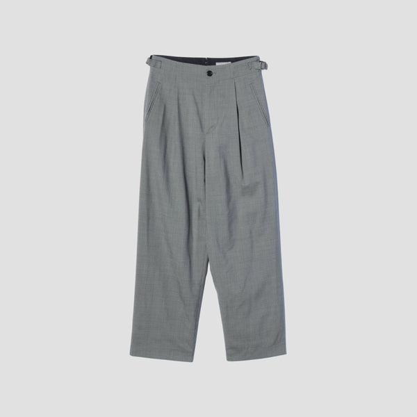 FINE WOOL POPLIN TROUSERS