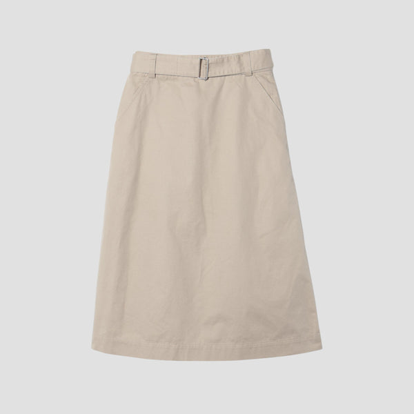 LIGHT COTTON LINEN TWILL SKIRT