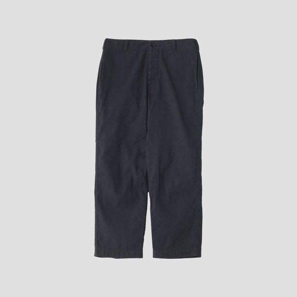 LINEN COTTON CANVAS TROUSERS