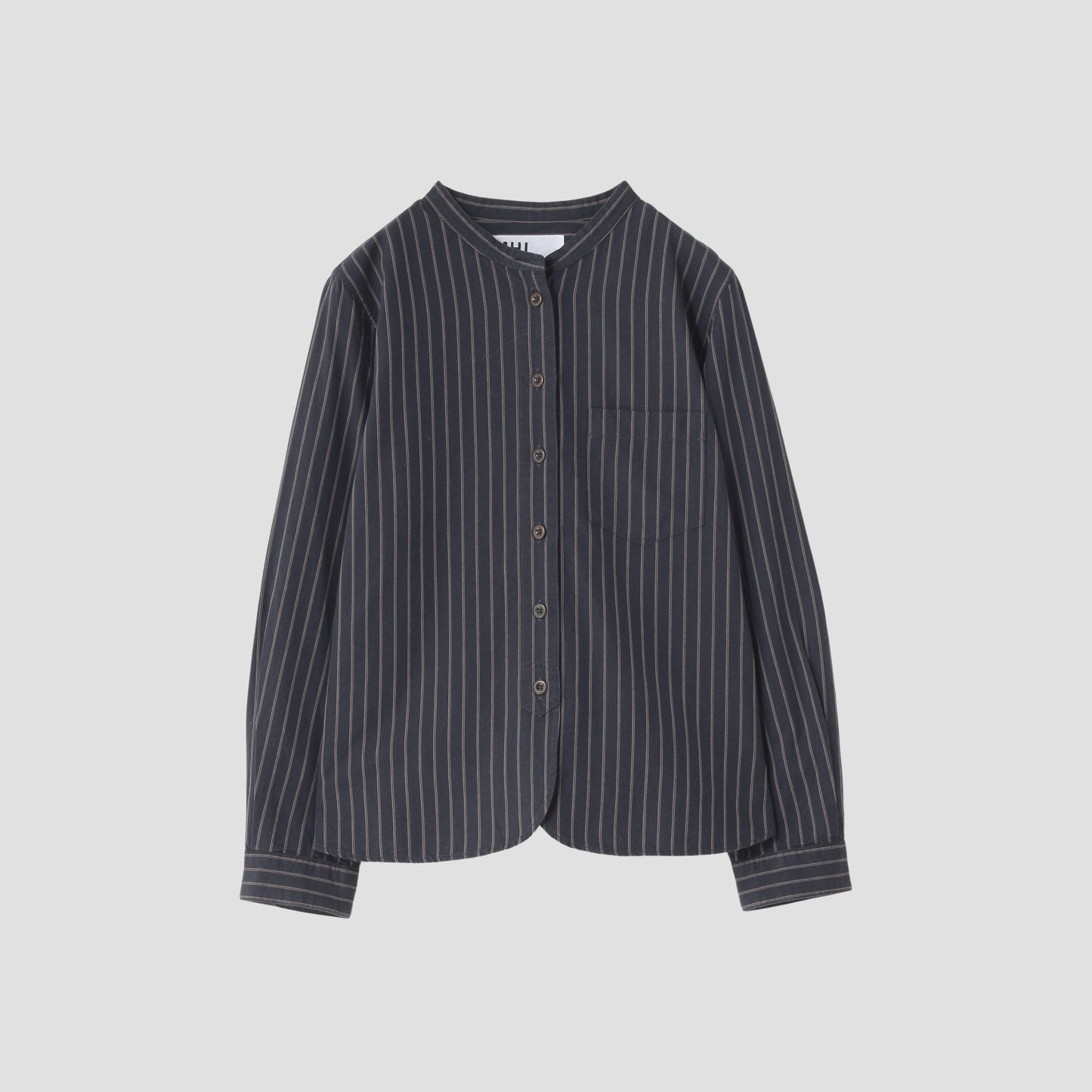 COTTON WOOL STRIPE SHIRT