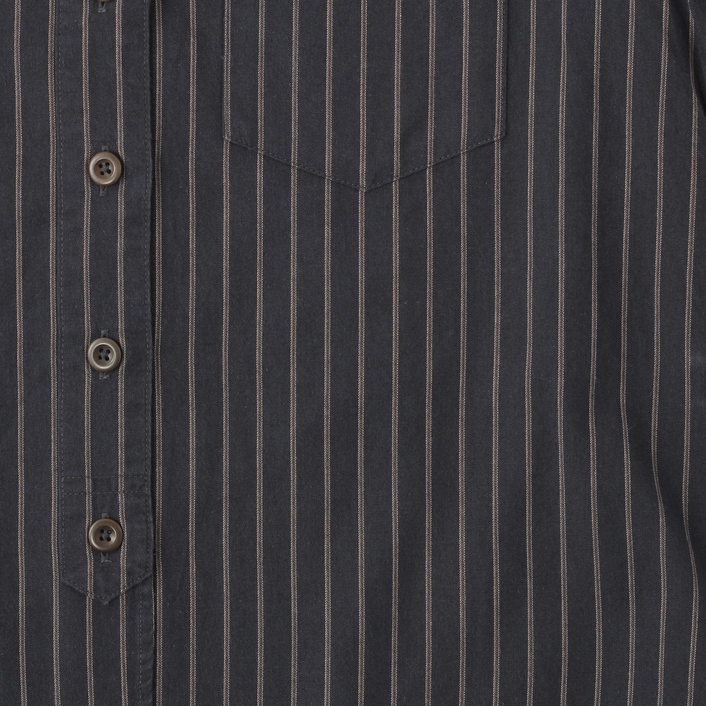 COTTON WOOL STRIPE SHIRT