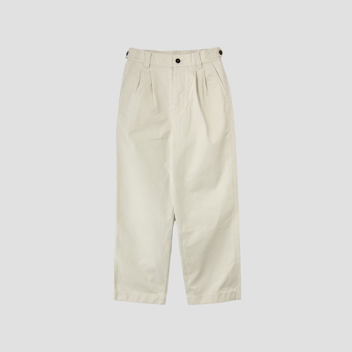 BRUSHED CHINO COTTON TROUSERS