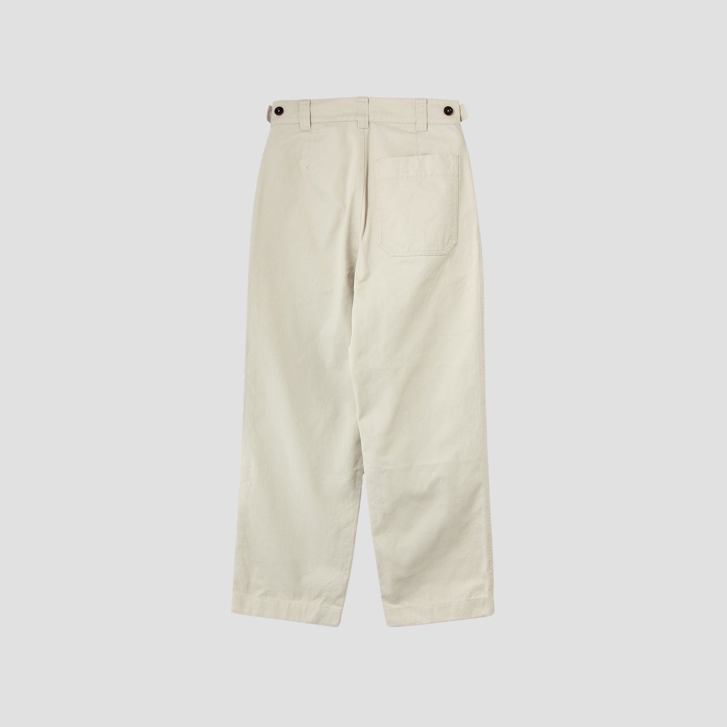BRUSHED CHINO COTTON TROUSERS