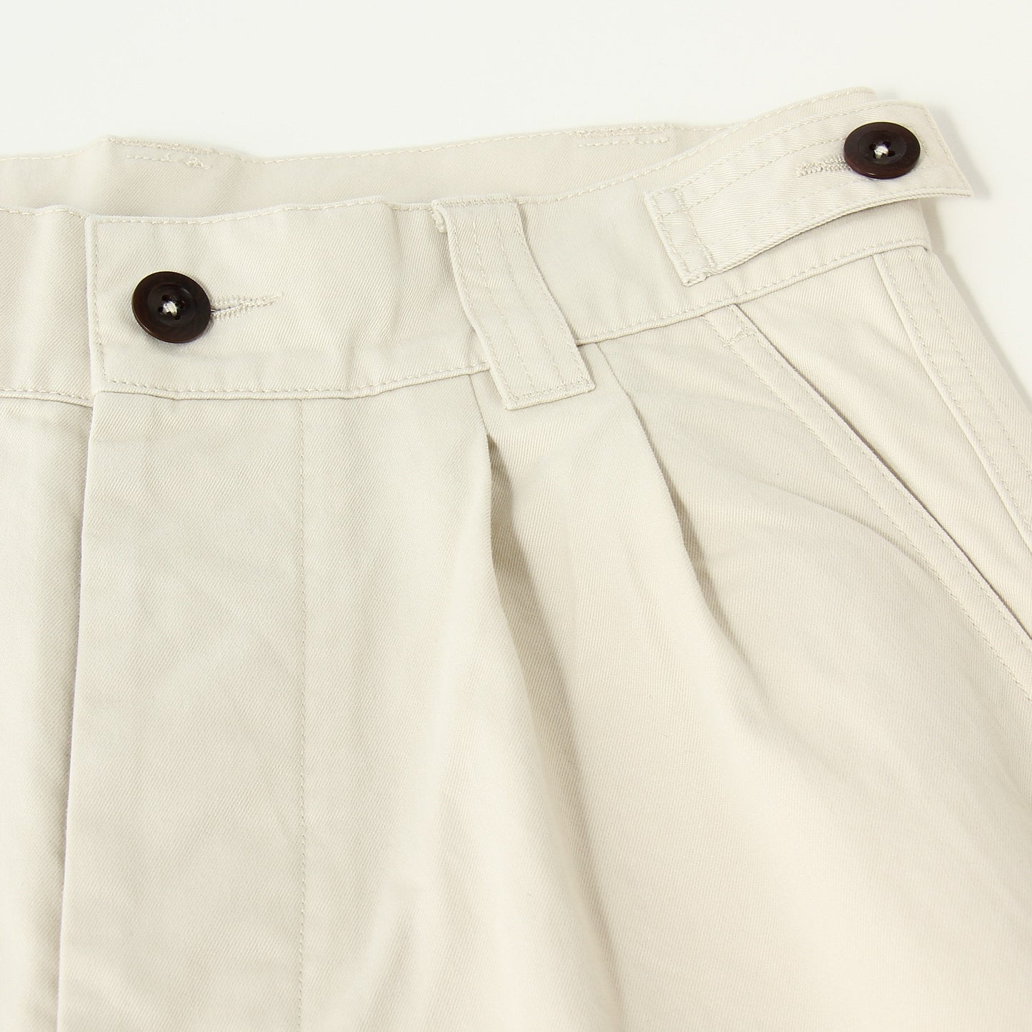 BRUSHED CHINO COTTON TROUSERS