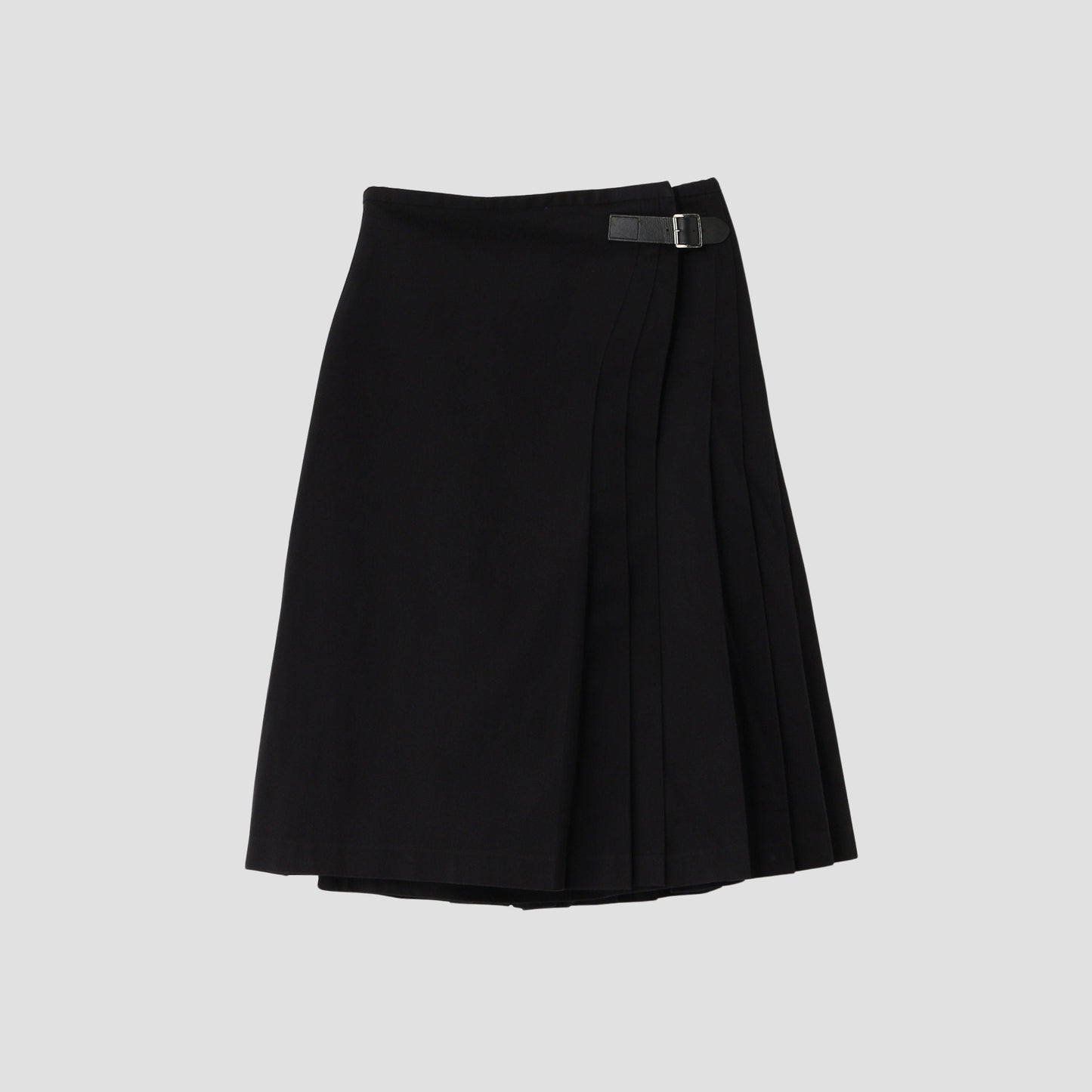 COTTON SILK POPLIN SKIRT