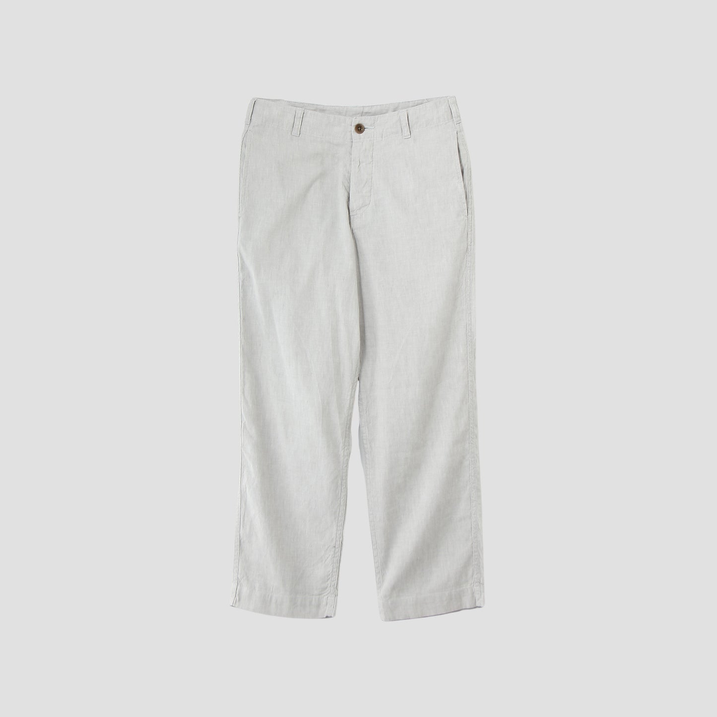 LINEN COTTON CANVAS TROUSERS