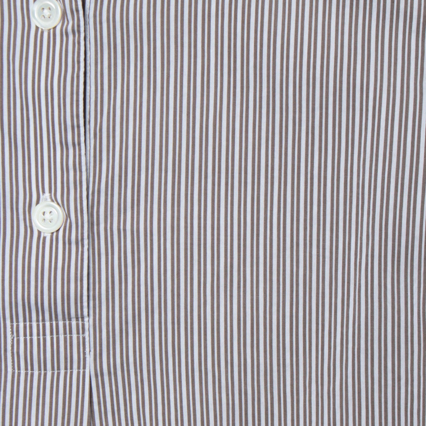 TRAM STRIPE COTTON SILK SHIRT