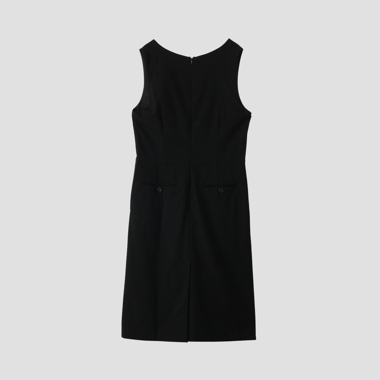 MILLED WOOL TWILL DRESS