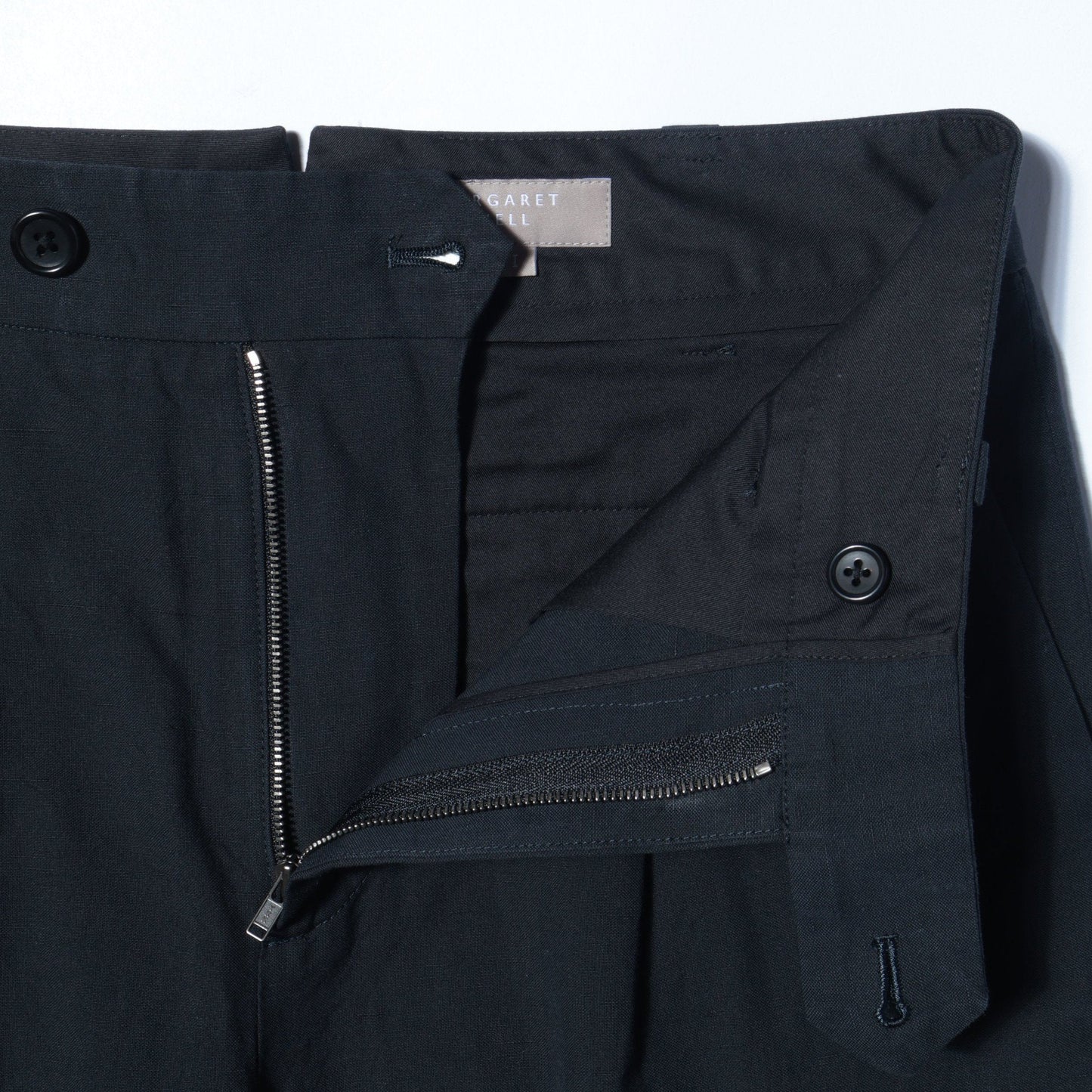 COTTON LINEN SILK TROUSERS