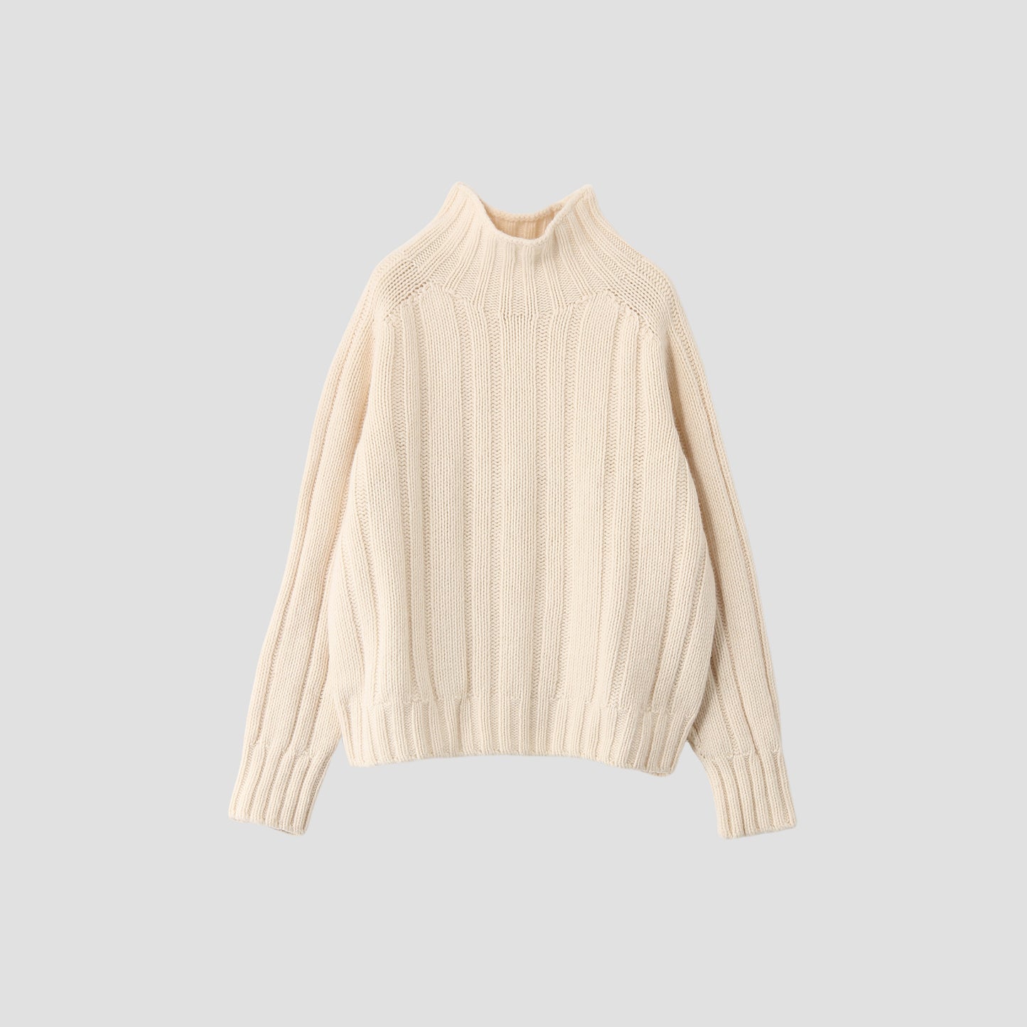 HICK NECK RIBBED JUMPER KNIT