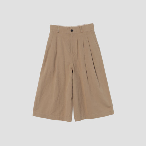 COTTON LINEN OXFORD TROUSERS