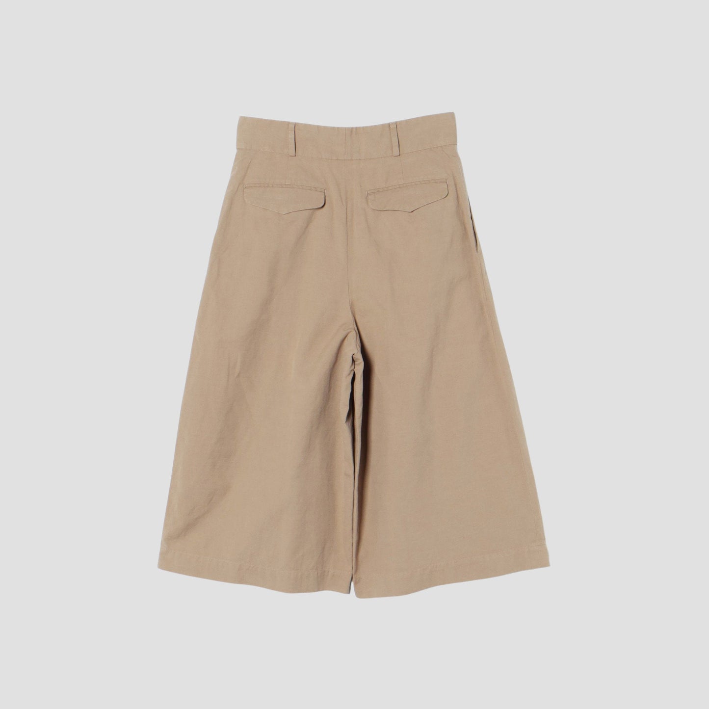 COTTON LINEN OXFORD TROUSERS