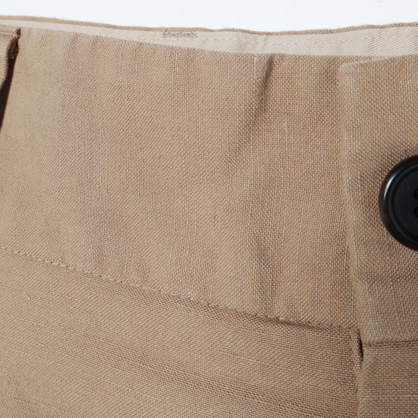 COTTON LINEN OXFORD TROUSERS